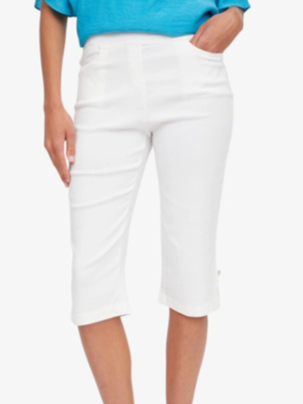 NWT - Red Coral Capri Pants - IVORY
